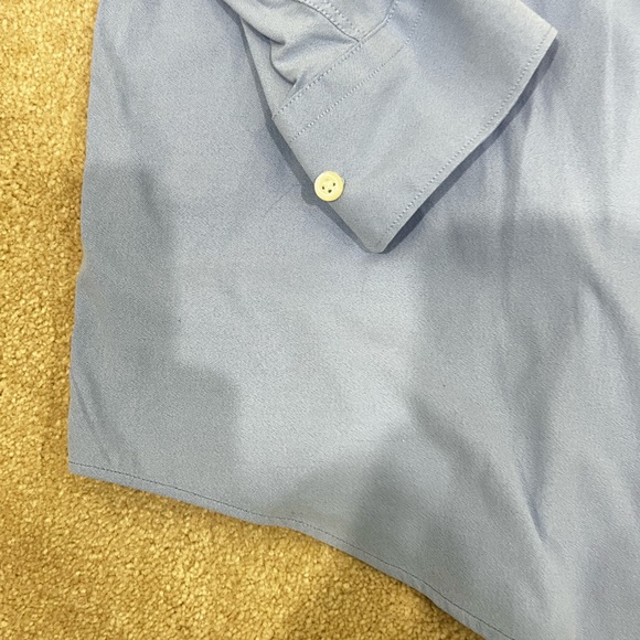Peter Millar pale blue mens button down, size XL - Picture 4 of 8